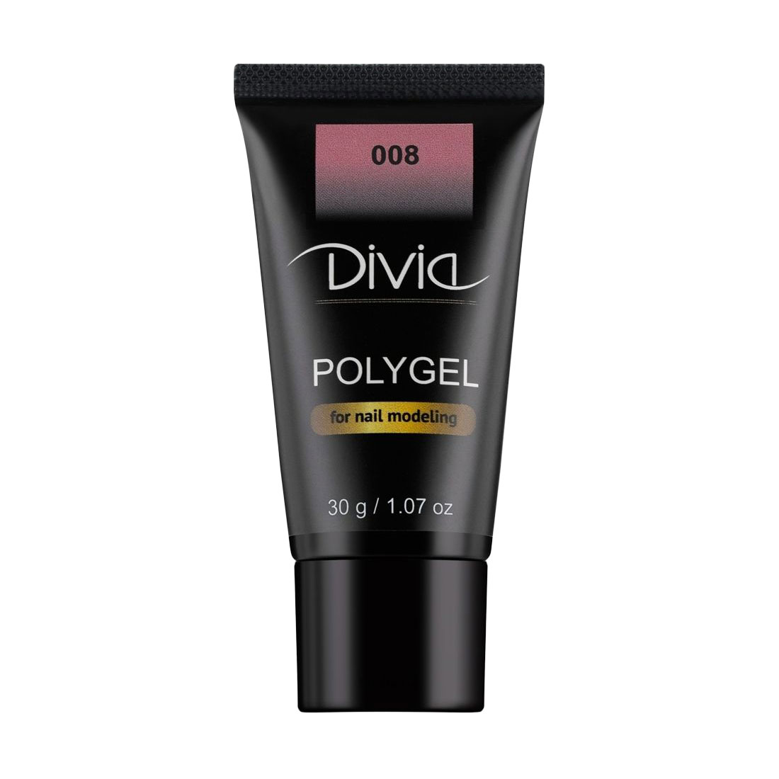 Уцінка! Полігель для нарощування нігтів Divia Polygel 008, 30 г